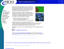 Tablet Screenshot of hicksengineering.com